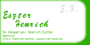 eszter hemrich business card